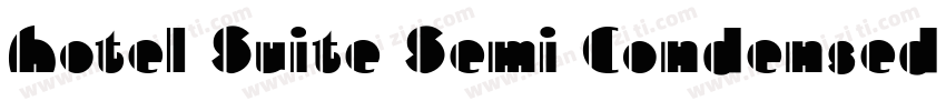 Hotel Suite Semi Condensed Regular字体转换